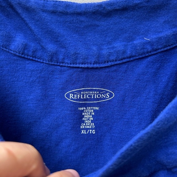 Northern Reflections Women’s Blue Floral Tank Top - Picture 3 of 3